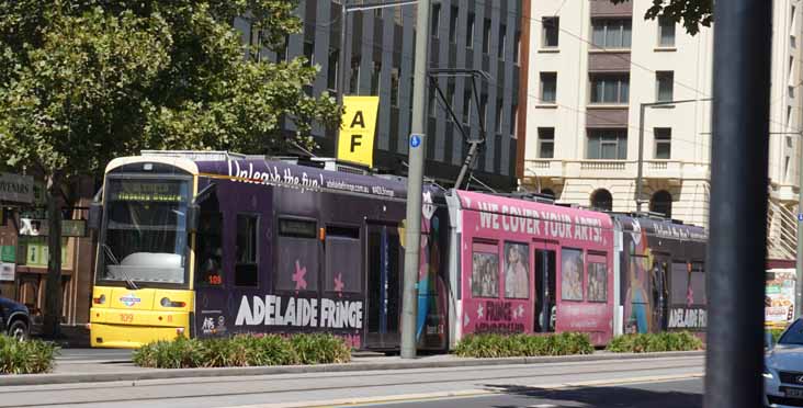 Adelaide Metro Bombardier Flexity 109 Adelaide Fringe